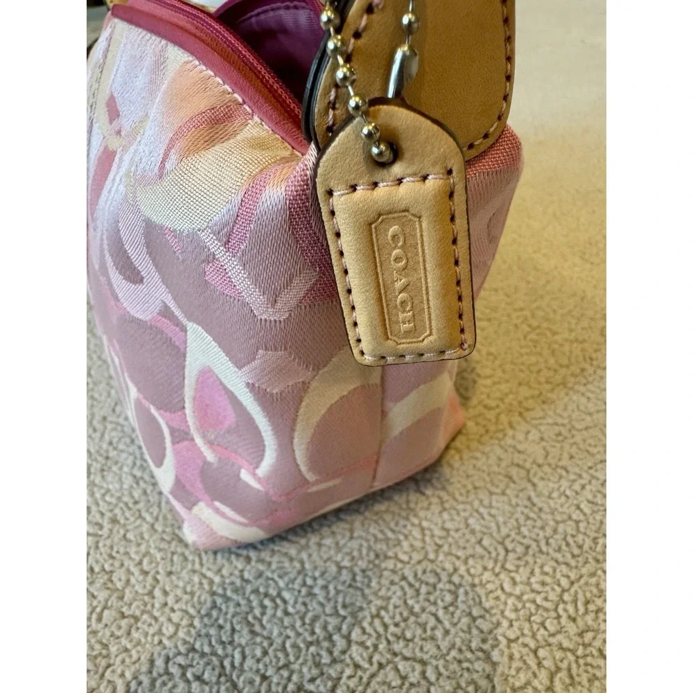 Coach 6561 Pink Optic Signature Mini Hobo Shoulder Bag NWOT Y2K Canvas